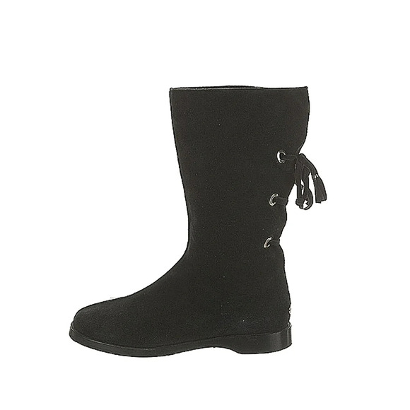 Jimmy Choo Shoes - Jimmy Choo suede winter fur lined back tie slouchy mid shin Boot New